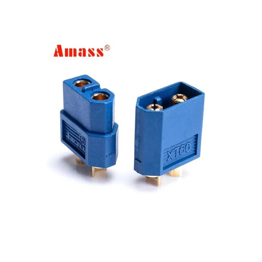 Amass XT60 csatlakozó kék (apa / anya) (1db) 1